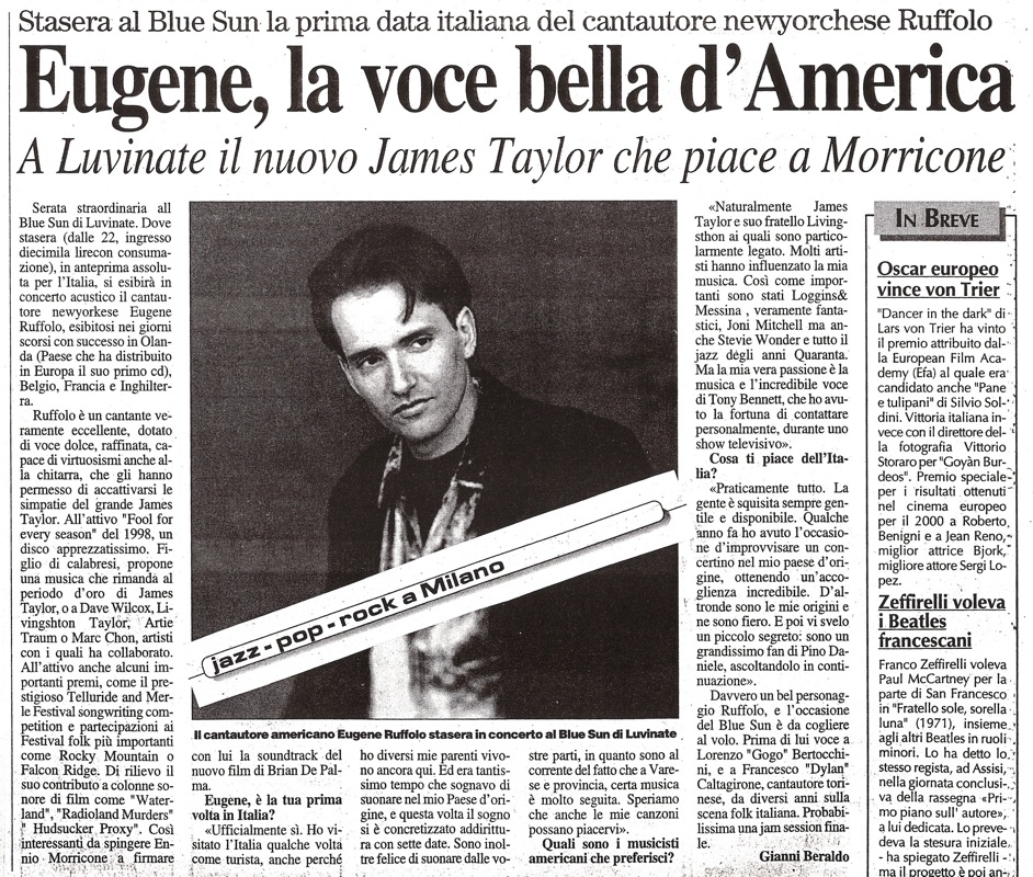 Milano Newspaper review--concert--RE