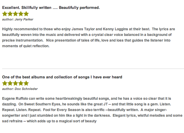 cd baby  "FF Every Season" Cd fan  review