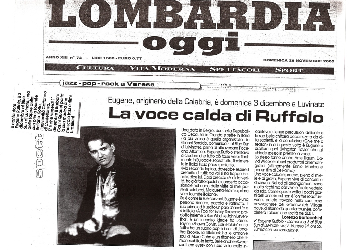 lombardt-italy--newspaper concert review--RE